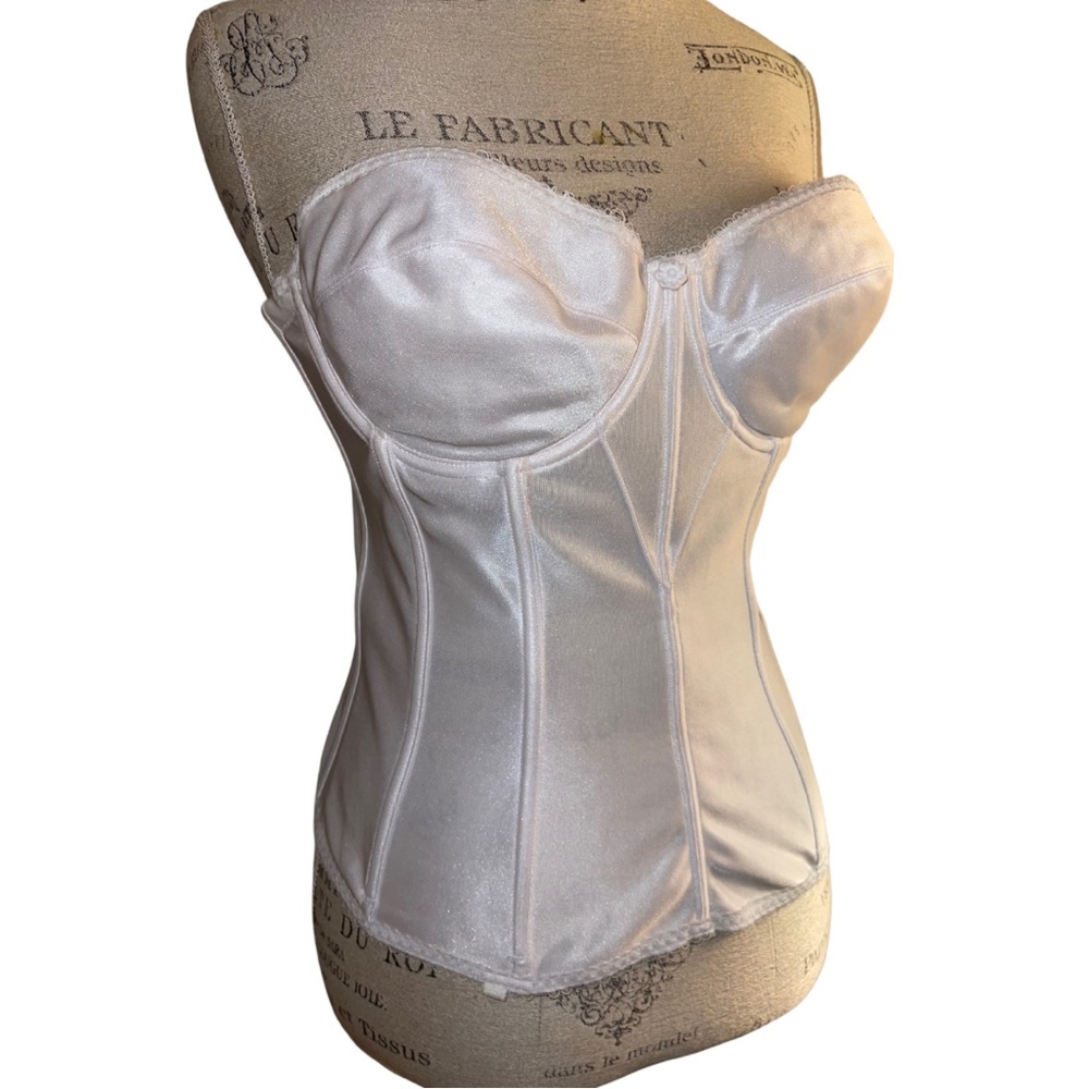 White Sleek Bustier - Vintage, Excellent Condition